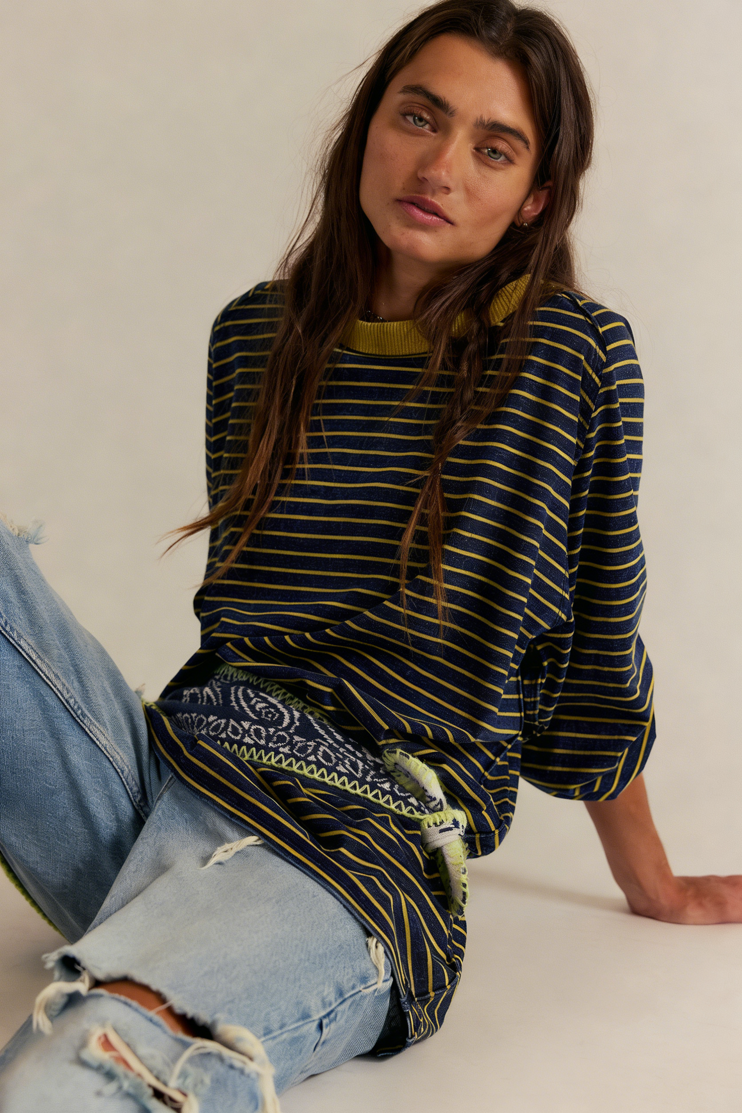 Casual Striped Long Sleeve T-Shirt