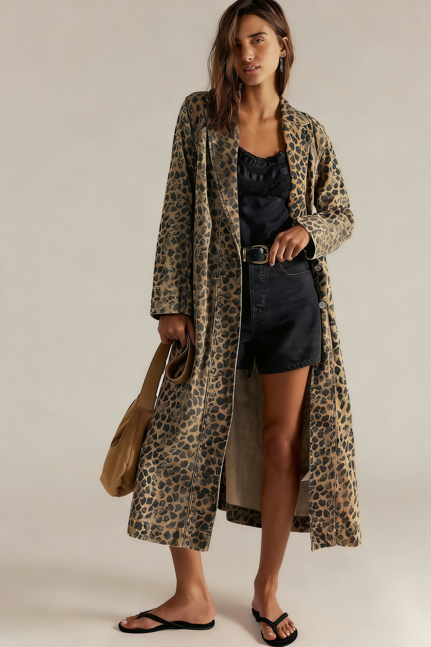 Printed Shirt Dress with Long Sleeves