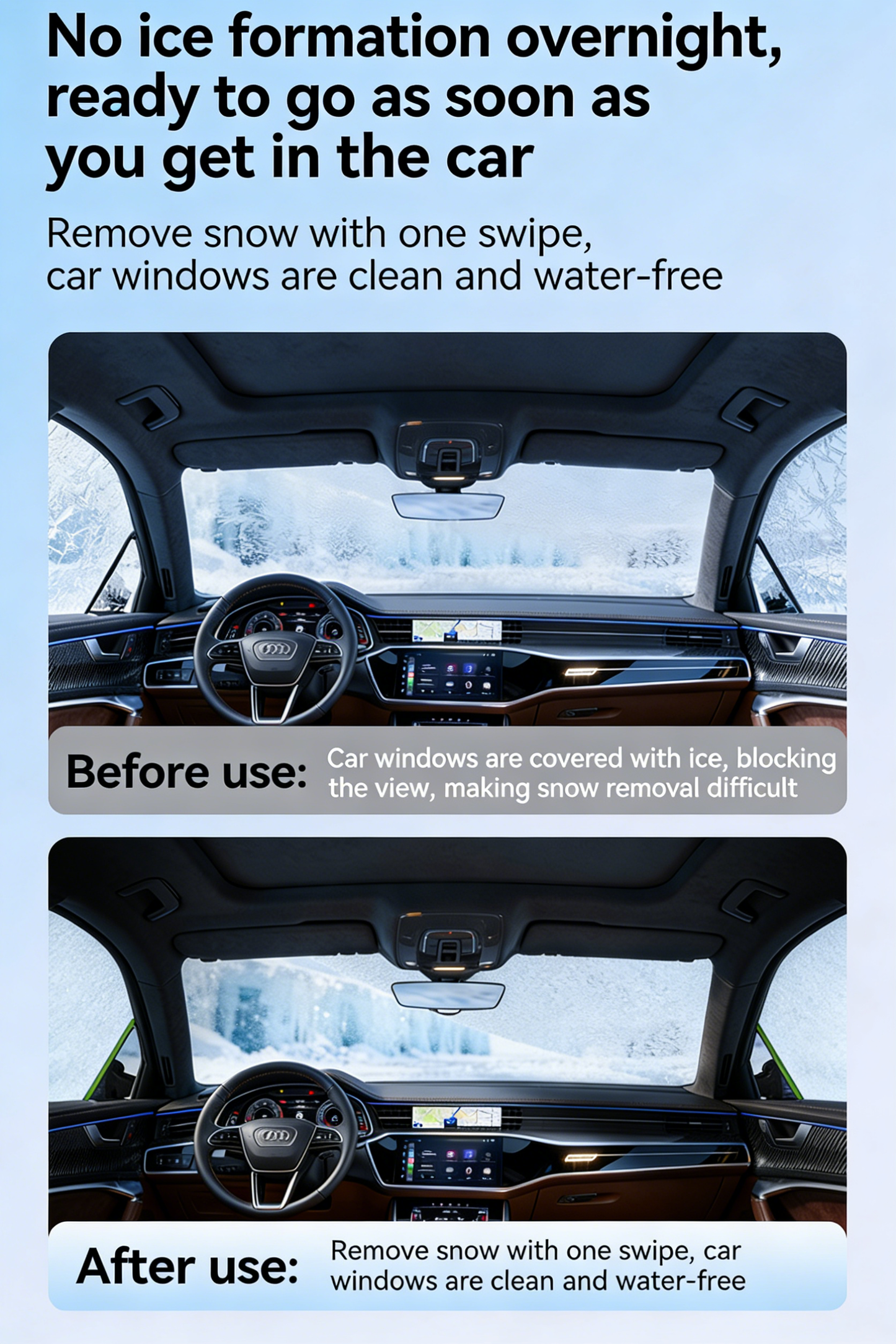 **Oxford Cloth Car Snow Cover | Windshield Antifreeze Cover**