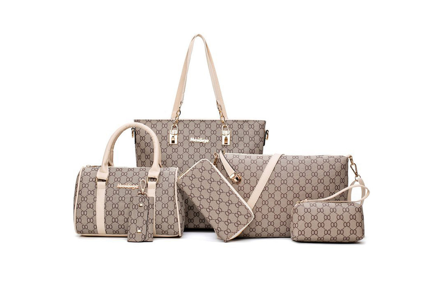 Stylish Six-Piece Mother-Daughter Bag Set