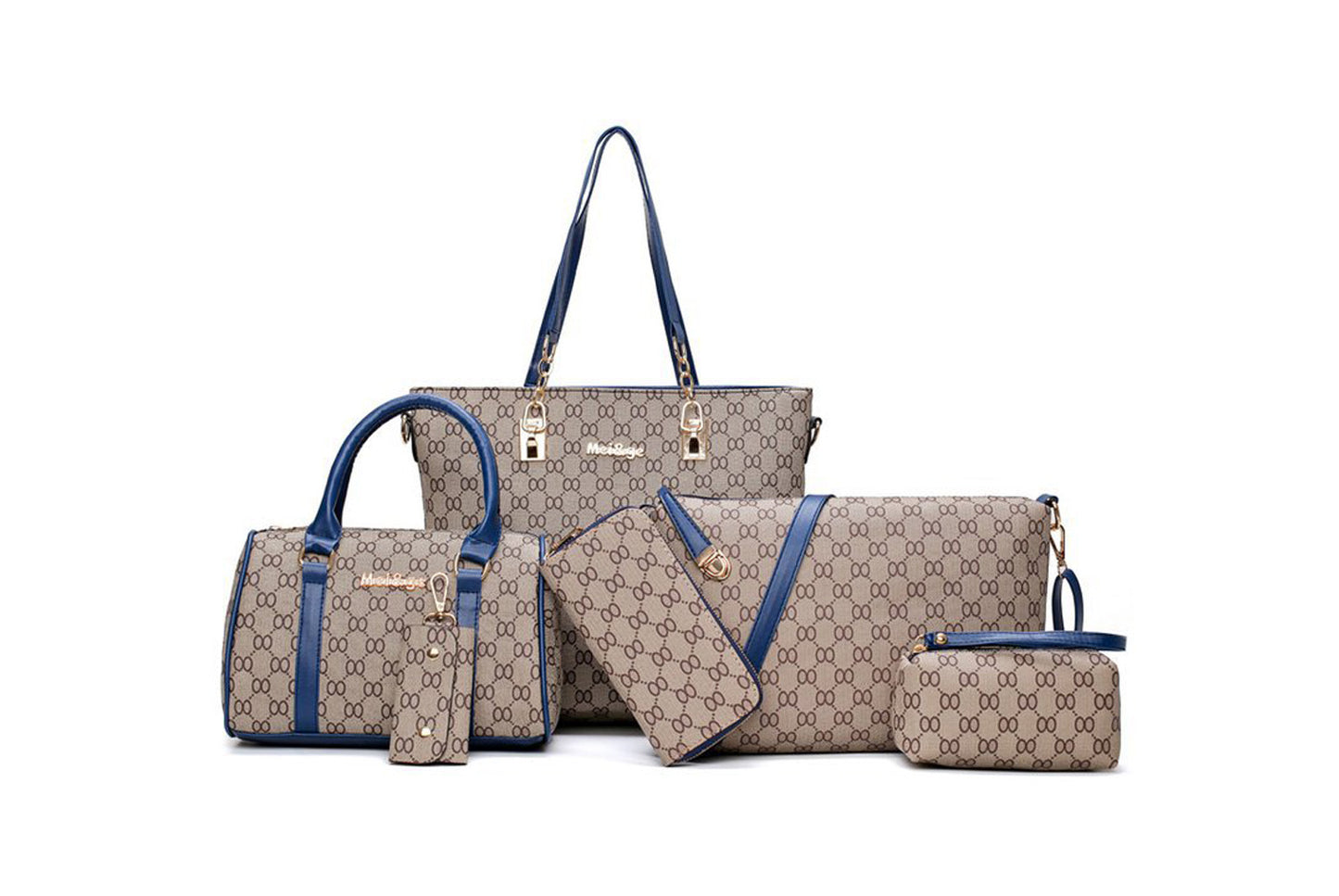 Stylish Six-Piece Mother-Daughter Bag Set