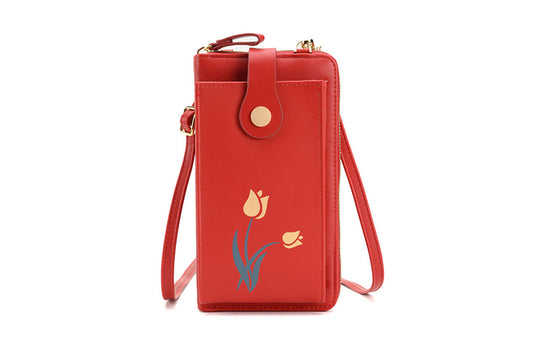 Flower Mini Vertical Phone Bag
