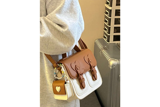 Cute Contrast Cream Cambridge Bag