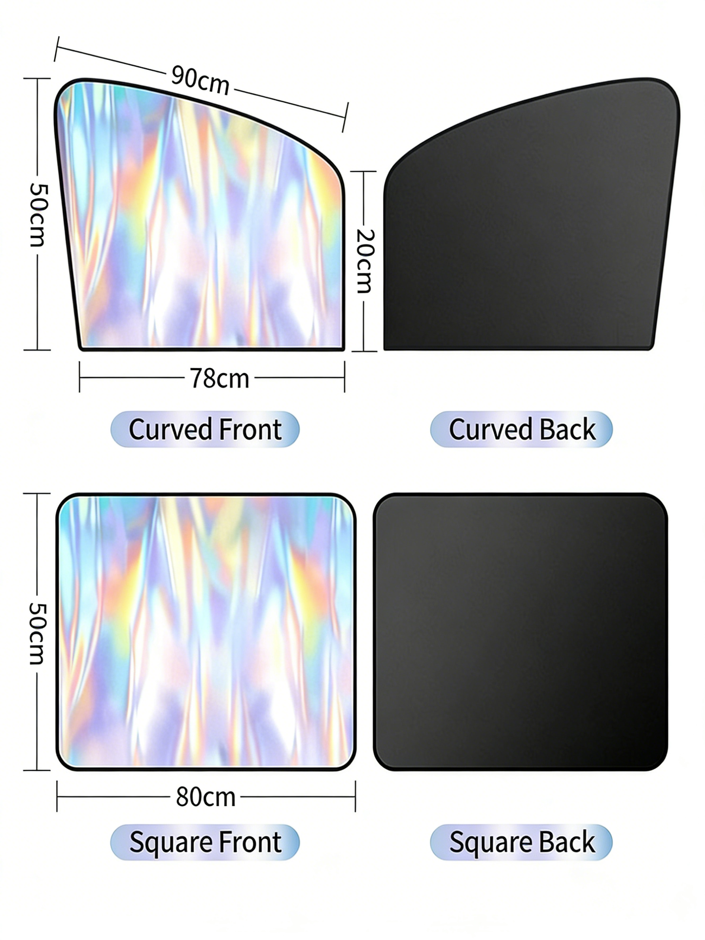 **Laser-Inlaid Magnetic Sunshade Curtain**