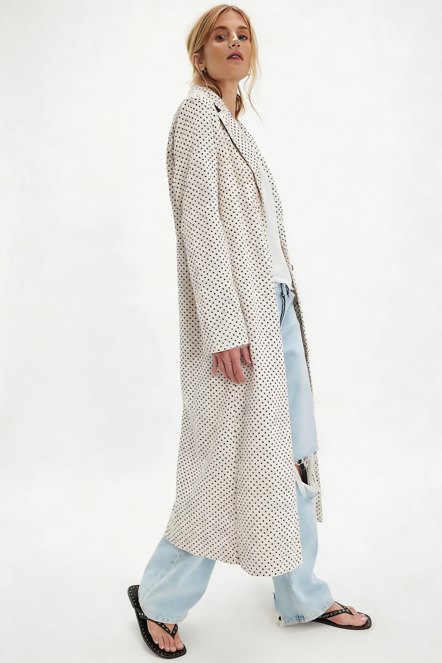 Printed Shirt Dress with Long Sleeves