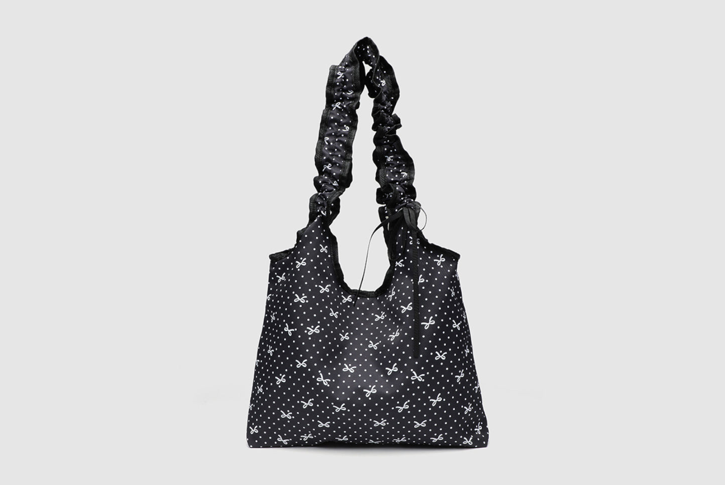 Bow Polka Dot Canvas Bag