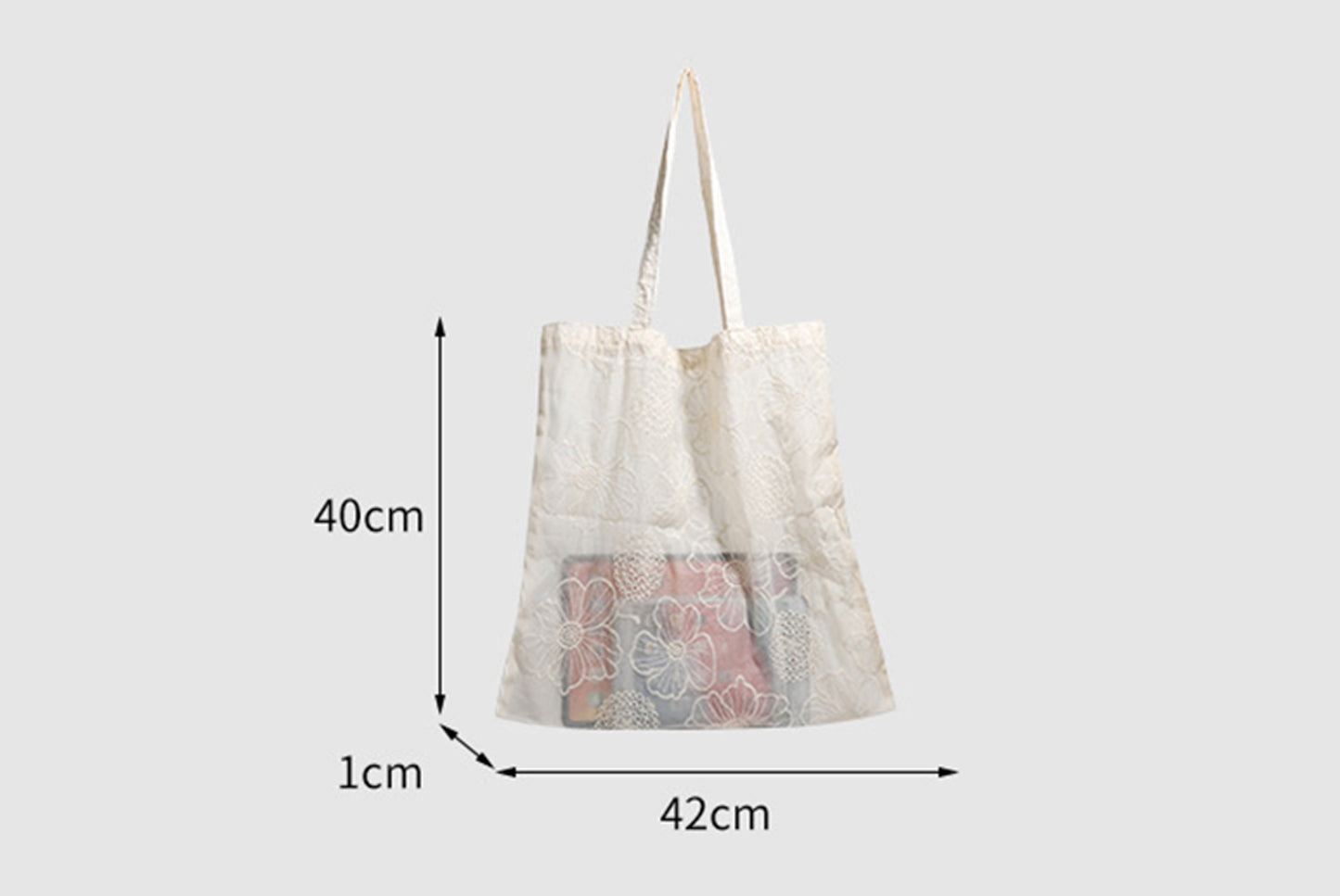Hollow Embroidered Shoulder Bag