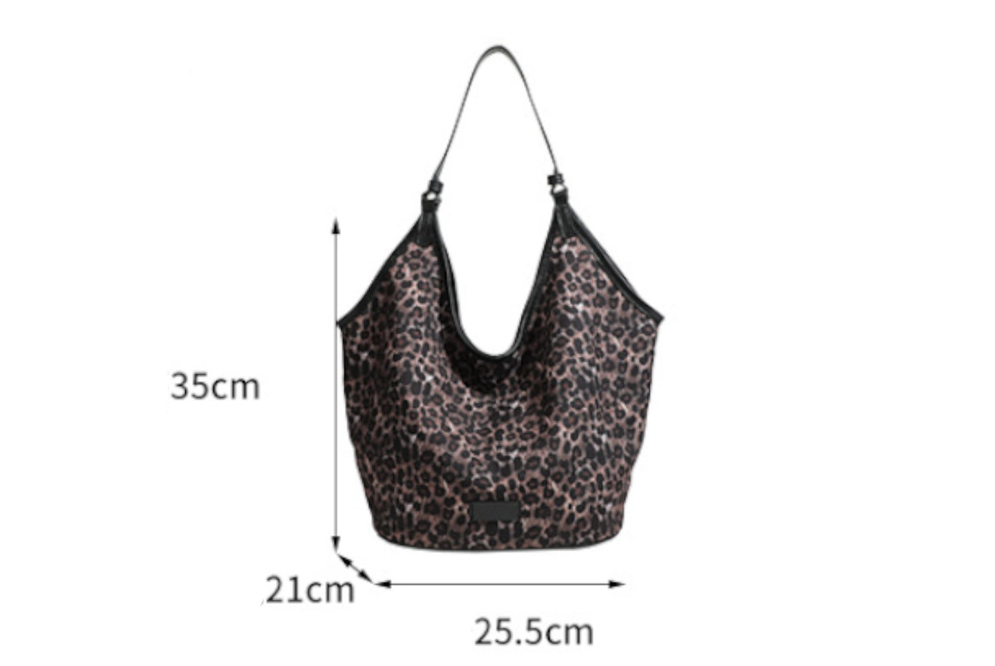 Leopard Print Large Capacity Commuter Tote Bag