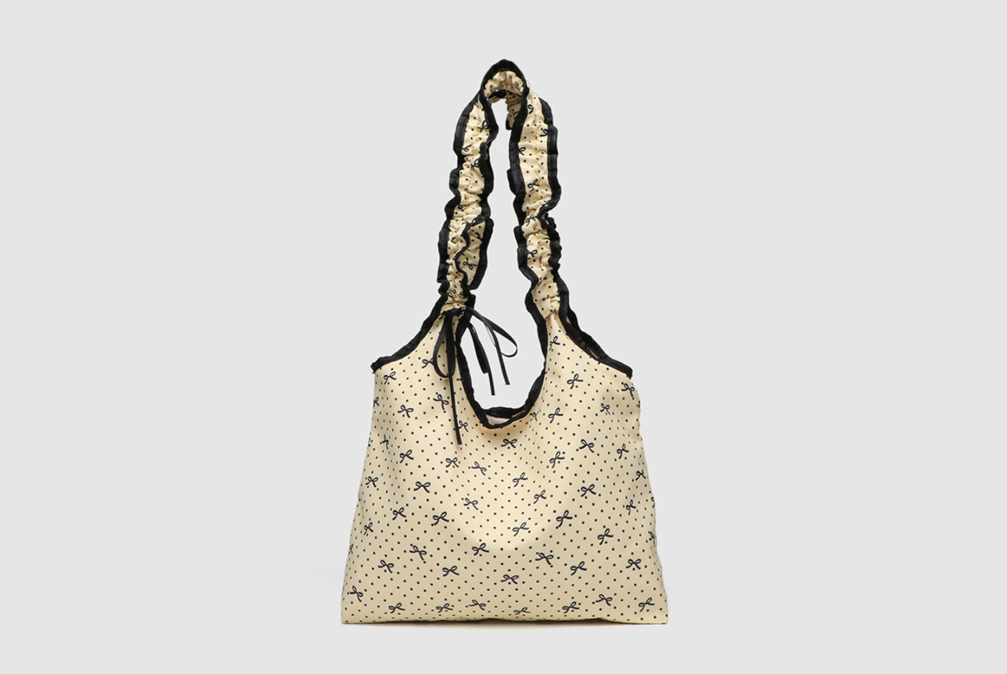 Bow Polka Dot Canvas Bag