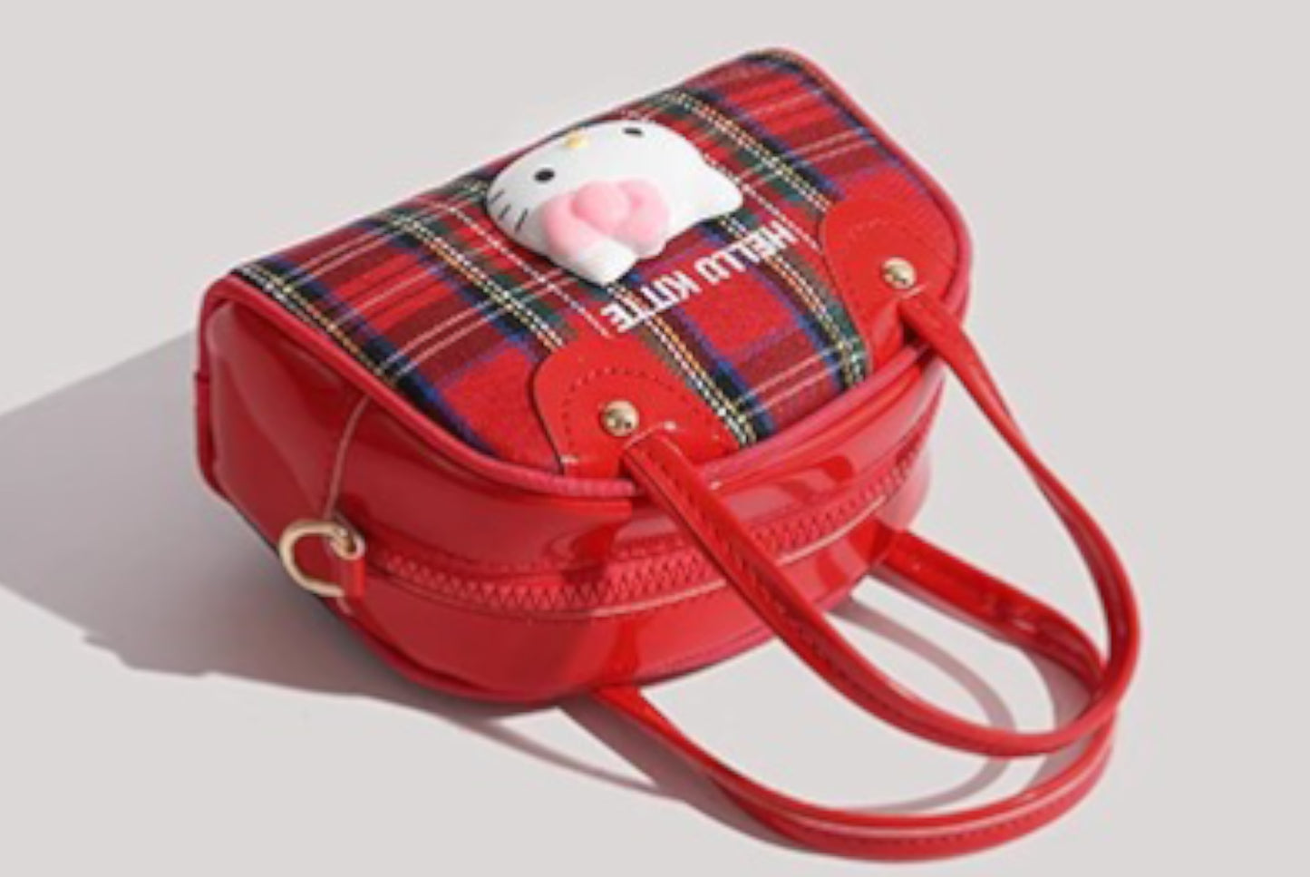 **Hello Kitty KT Plaid Shoulder Bag