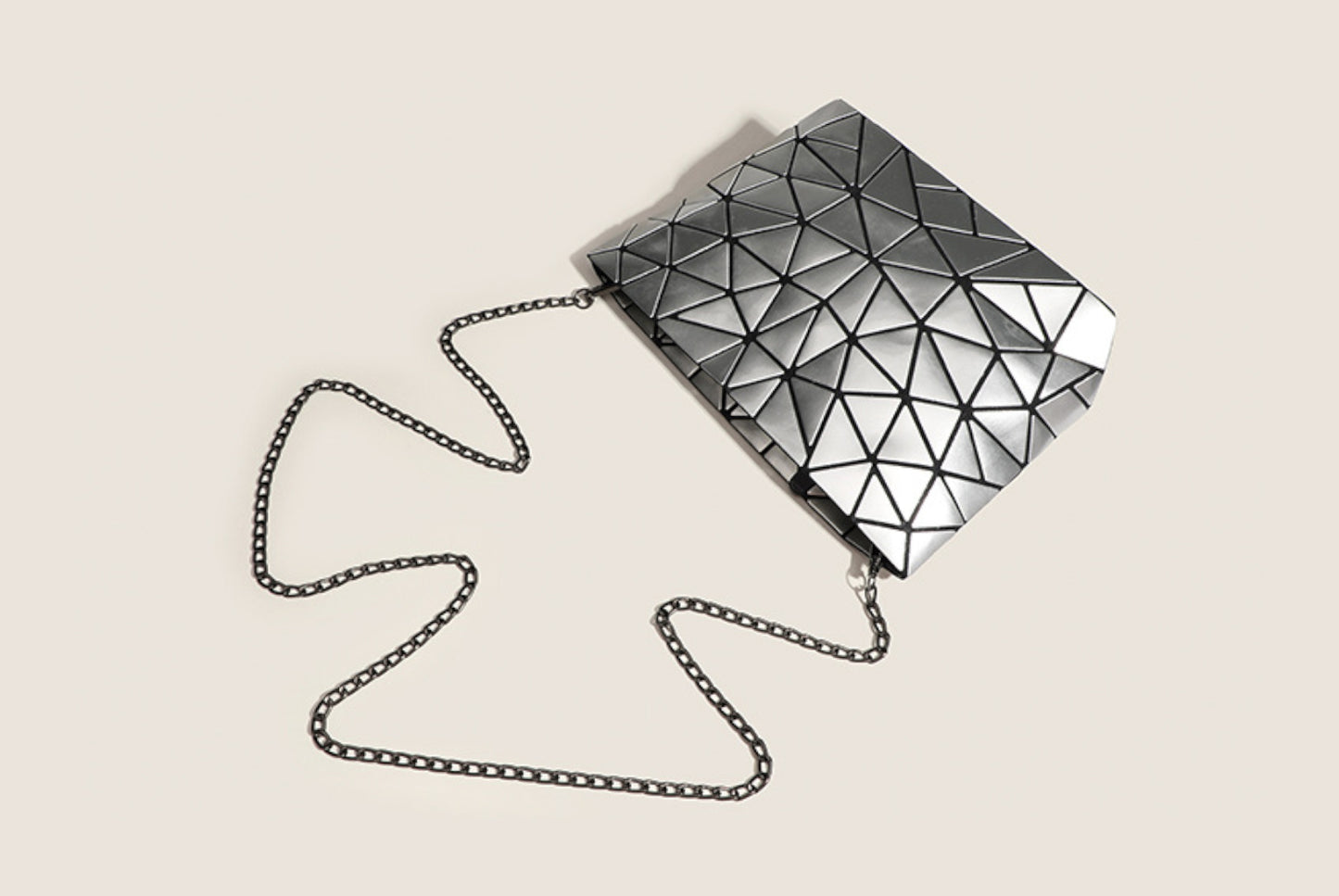 Simple Triangular-Patch Women's Bag