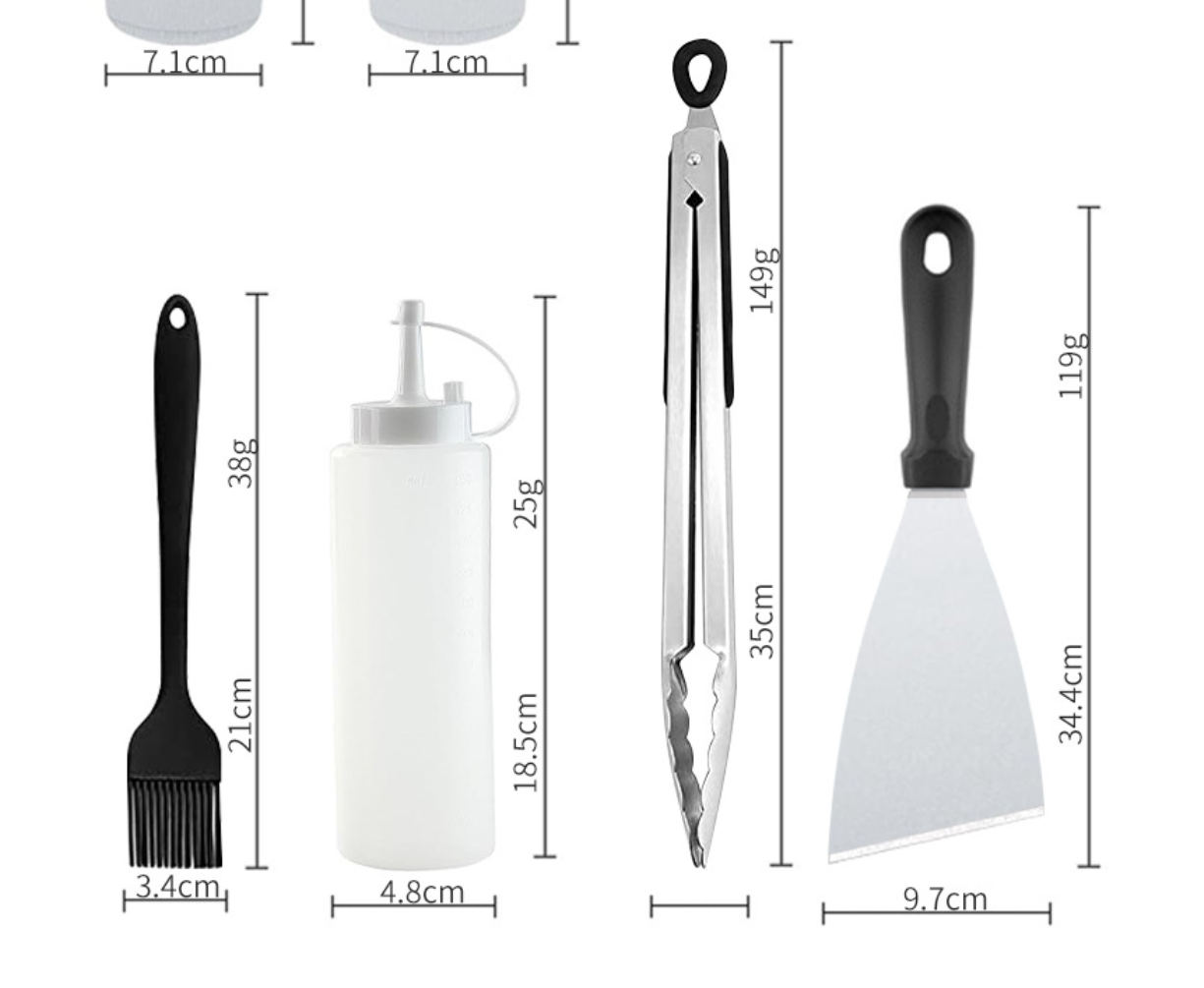 # 16-Piece Stainless Steel Outdoor BBQ Tool Set