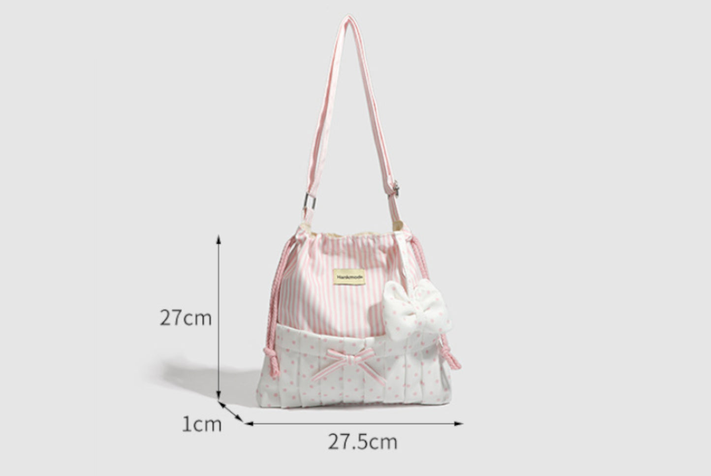 Bow Stripe Shoulder/Crossbody Bag**