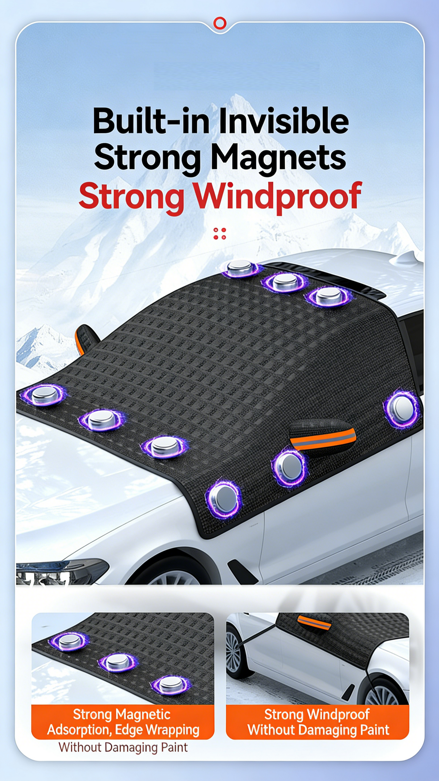 **Winter Car Cover (Thickened Anti-freeze and Snowproof Car Cover)**