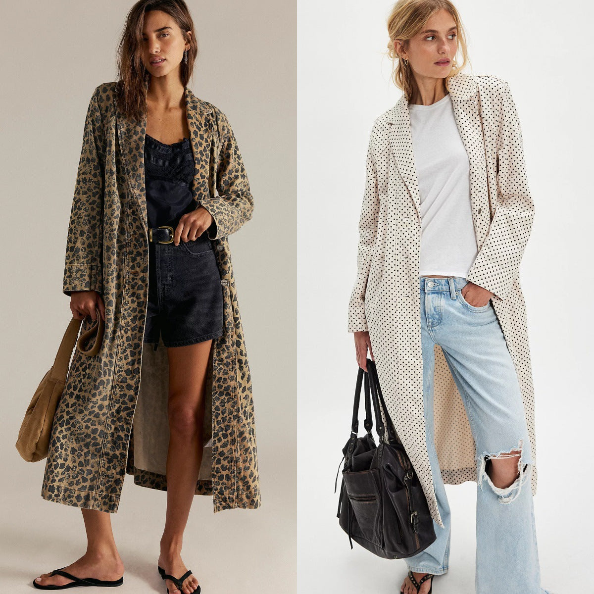 Women's Fashionable Printed Long Shirt Dress