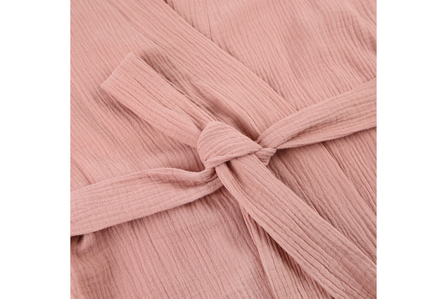 Women's Long-Sleeved Robe in Pure Cotton