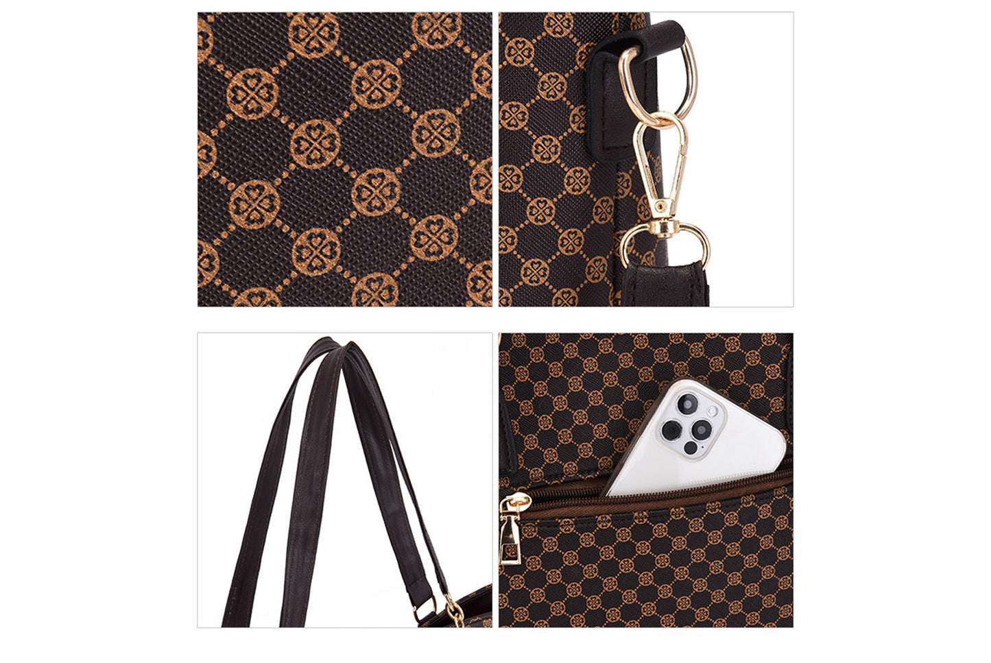 **Large Capacity Women's Handbag Set (6 Pieces)**