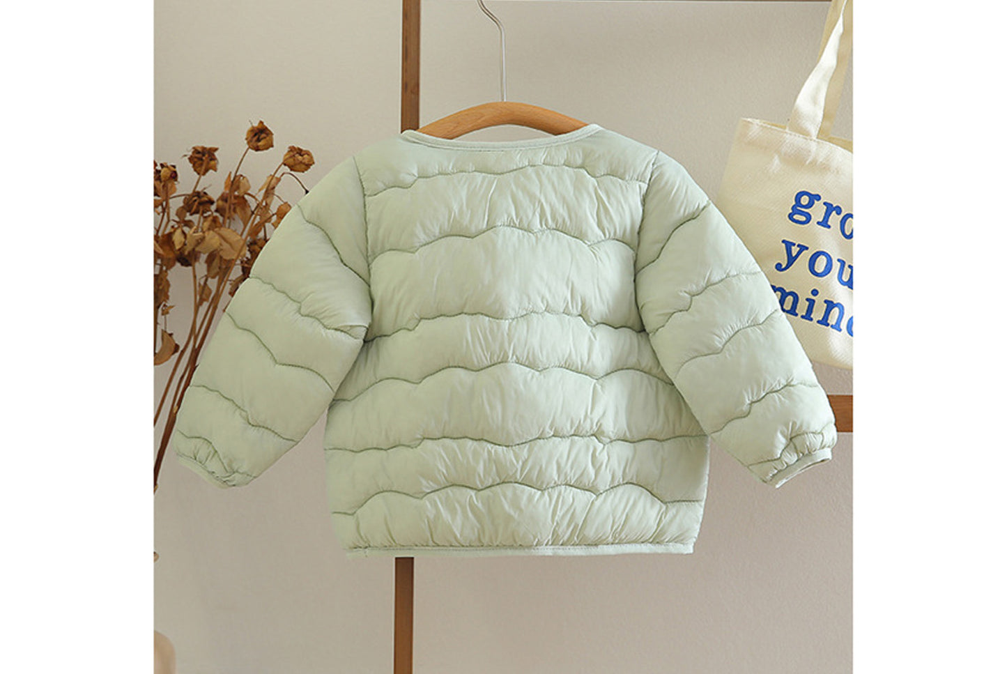 Lightweight Down-Filled Cotton Jacket for Boys and Girls