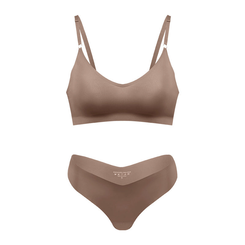 Large size wire-free bra set