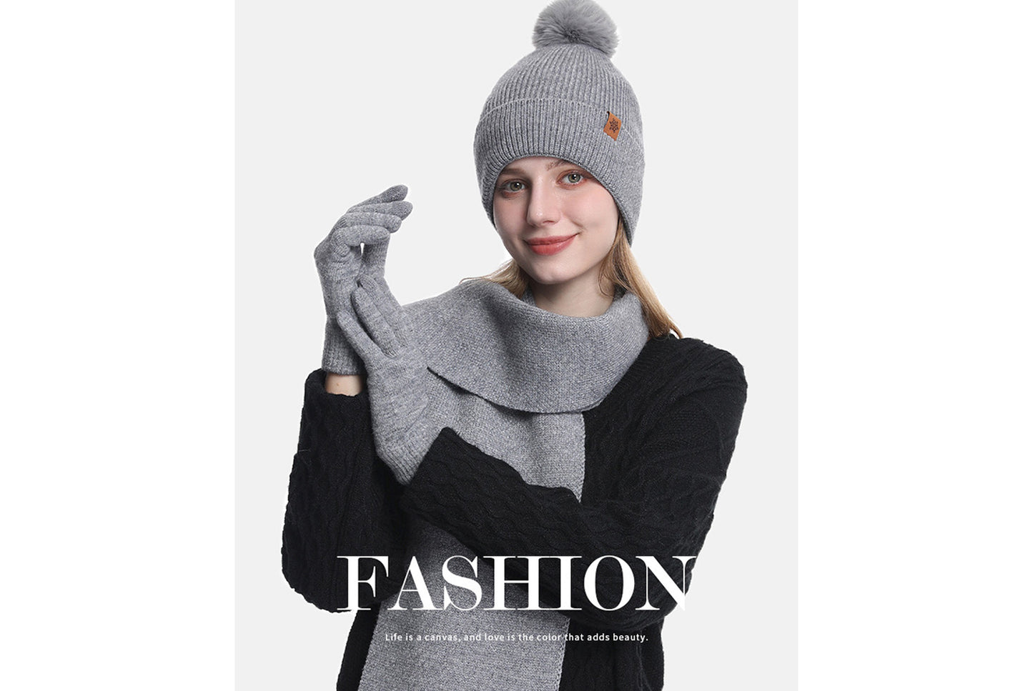 Women's Winter Warm Three-Piece Set