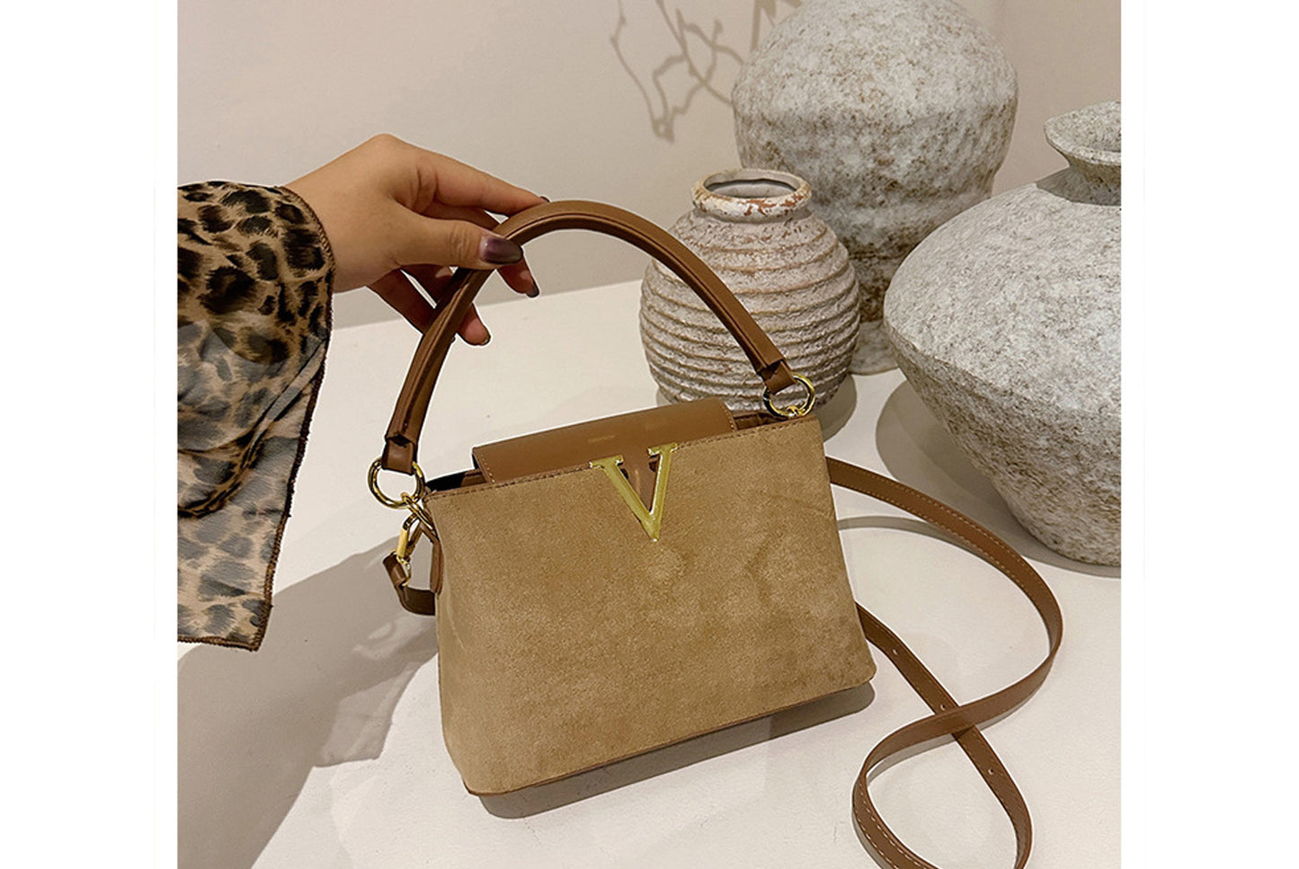 Lychee Texture Crossbody/Handbag