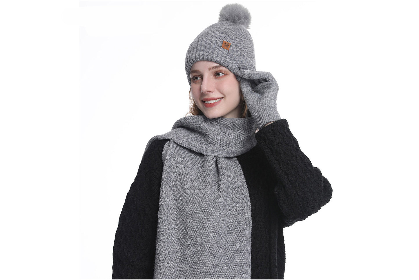 Autumn/Winter Warm Three-Piece Set | Women's