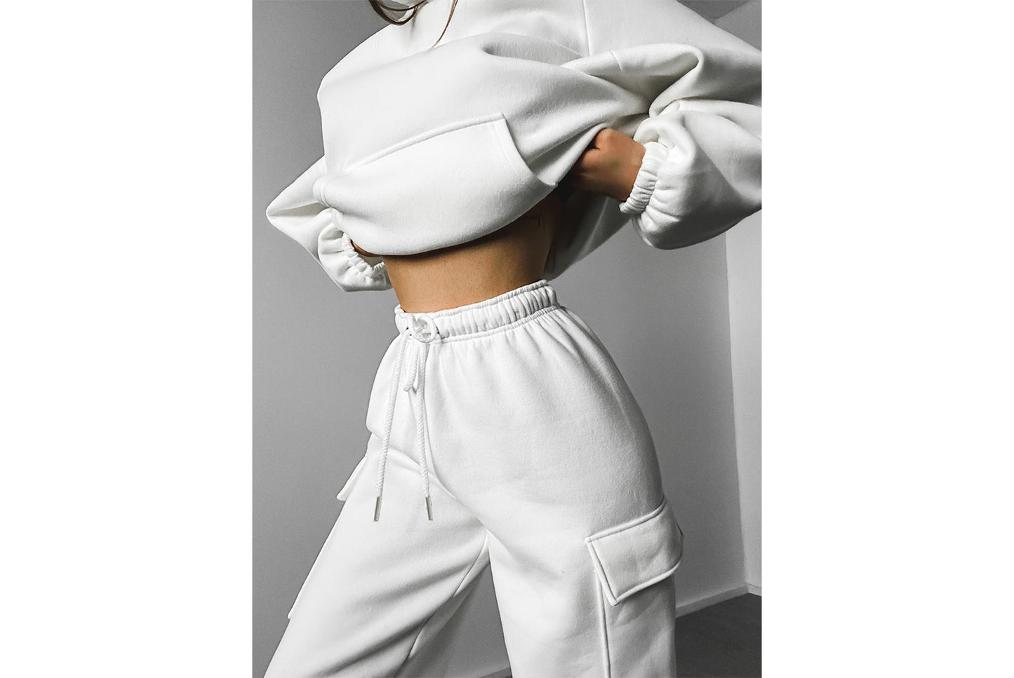 Women's New Fashionable Sporty Casual Hoodie Set