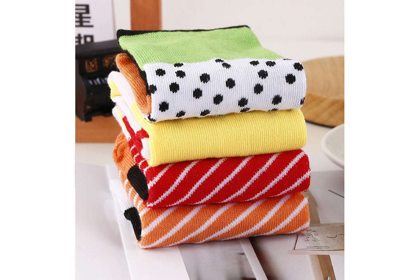 Salmon Sushi Socks Women's 5-Pair Gift Box Set