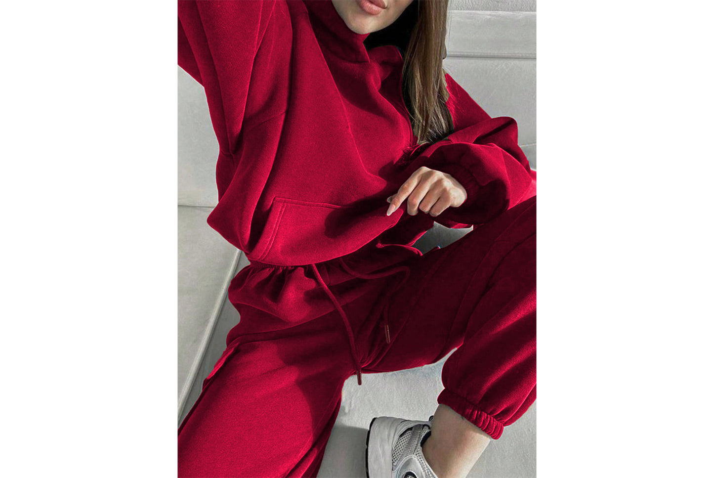 Women's New Fashionable Sporty Casual Hoodie Set