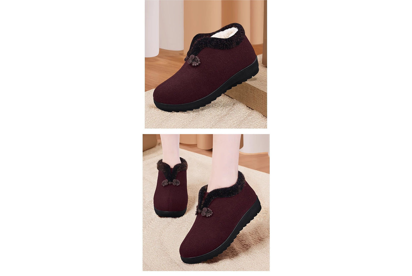 Anti-slip and Warm Genuine Wool Boots