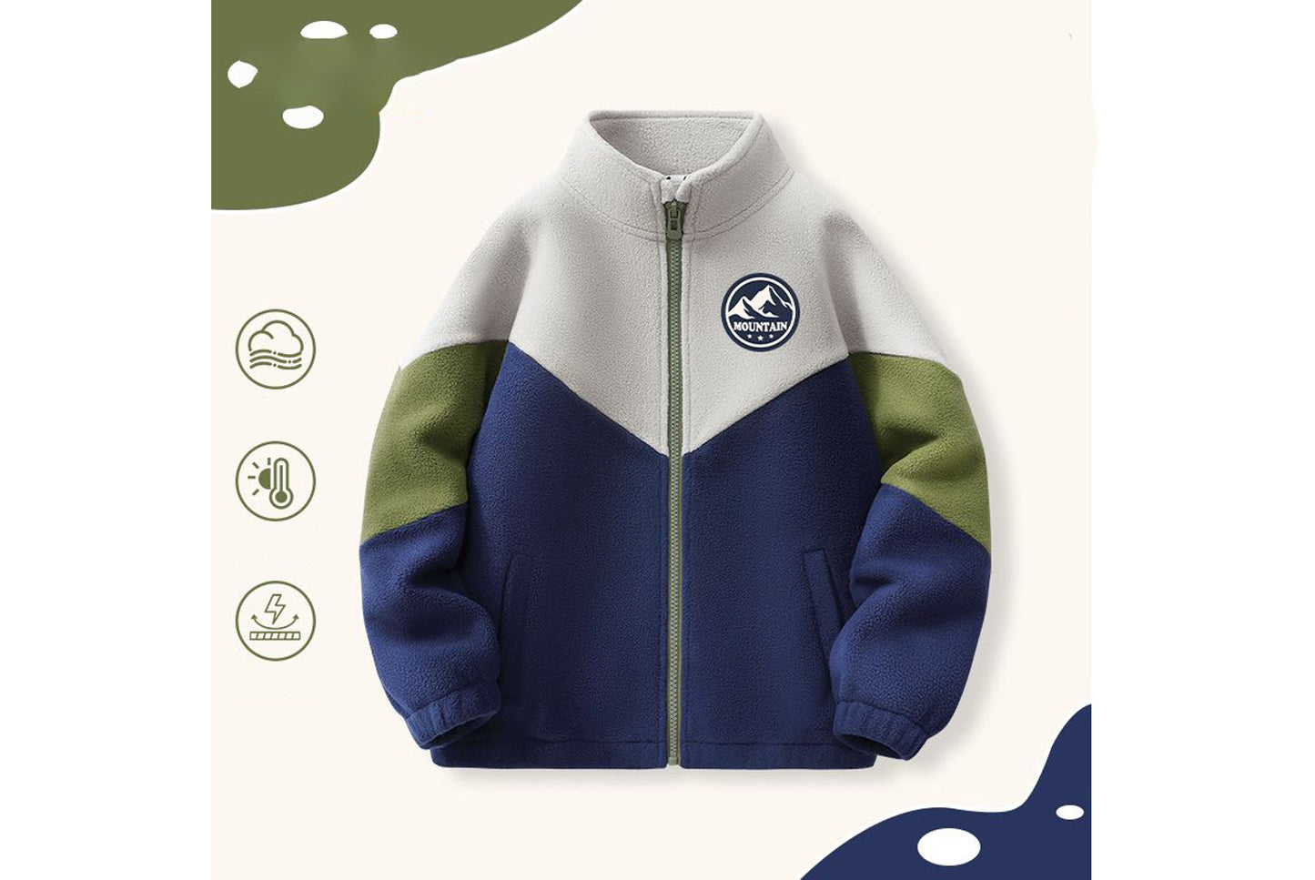 Children's Autumn/Winter Double-Sided Fleece Jacket