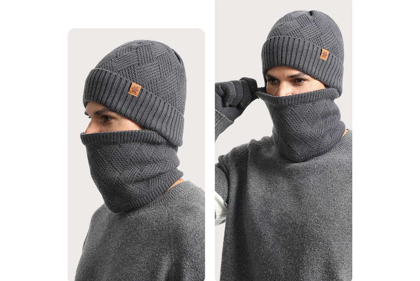 Men's Winter Three-Piece Warm Set
