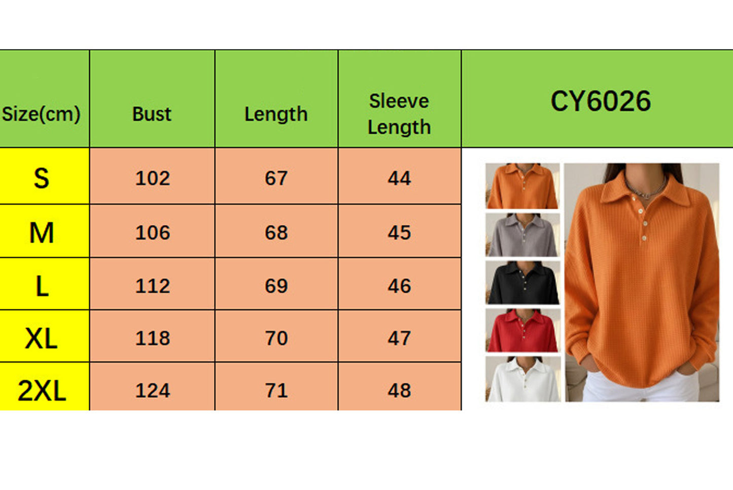 Loose-fitting Solid Color Collared Polo Shirt