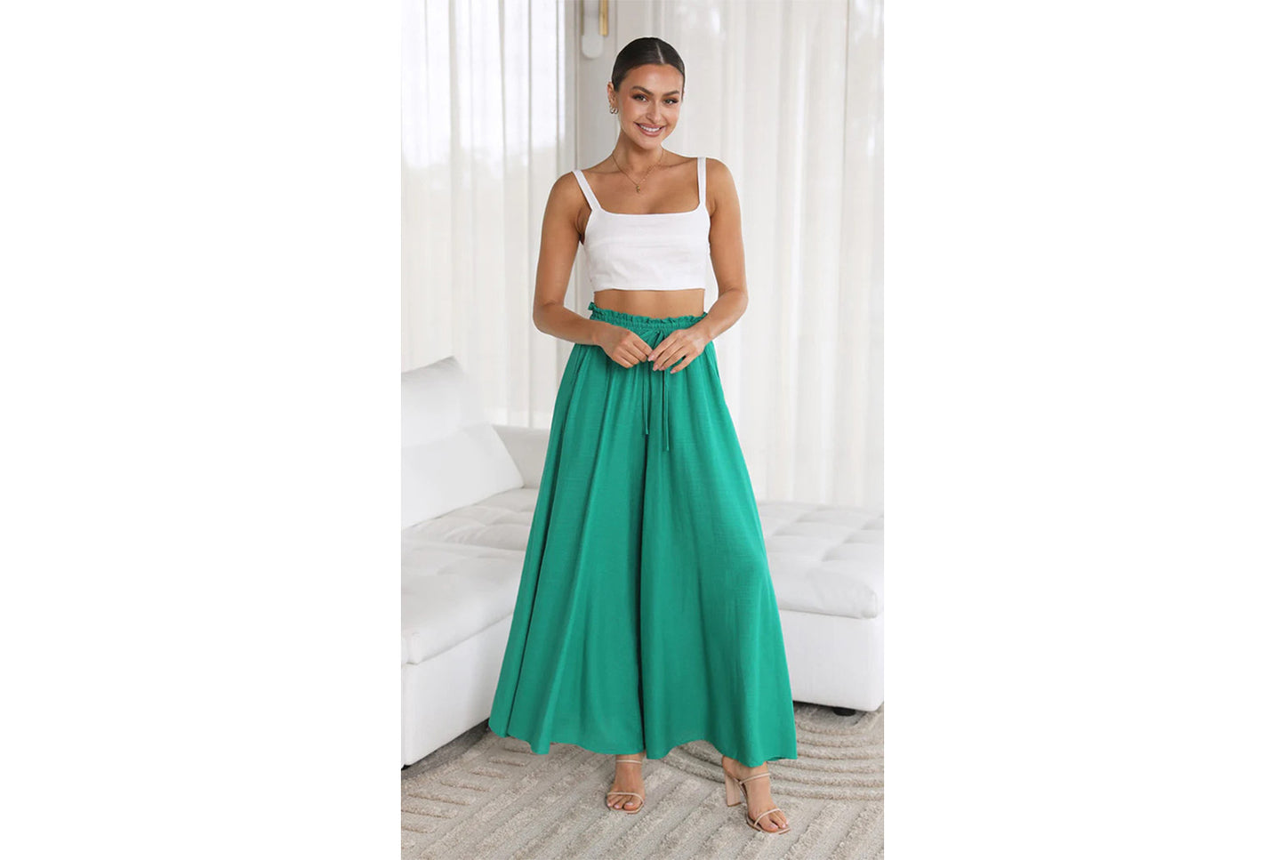 **Casual Wide-Leg Stylish Trousers**