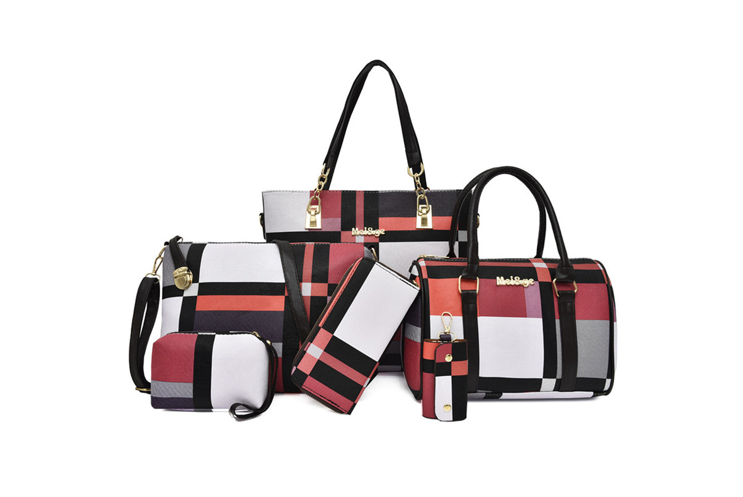 Six-Piece Crossbody/Shoulder Bag Set
