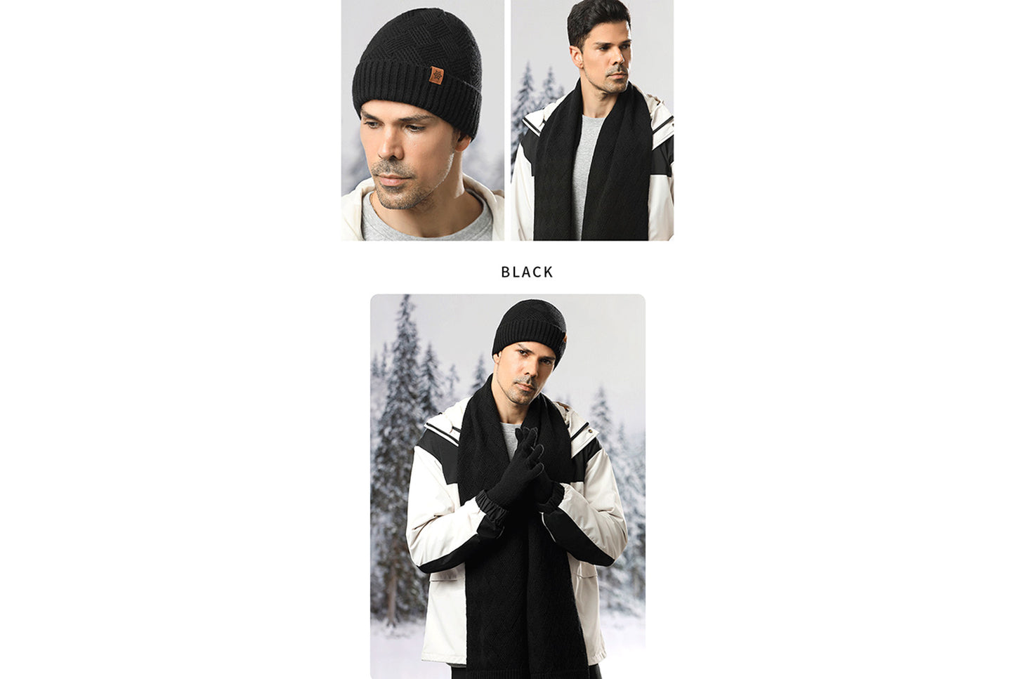 Men's Winter Warm Three-Piece Set