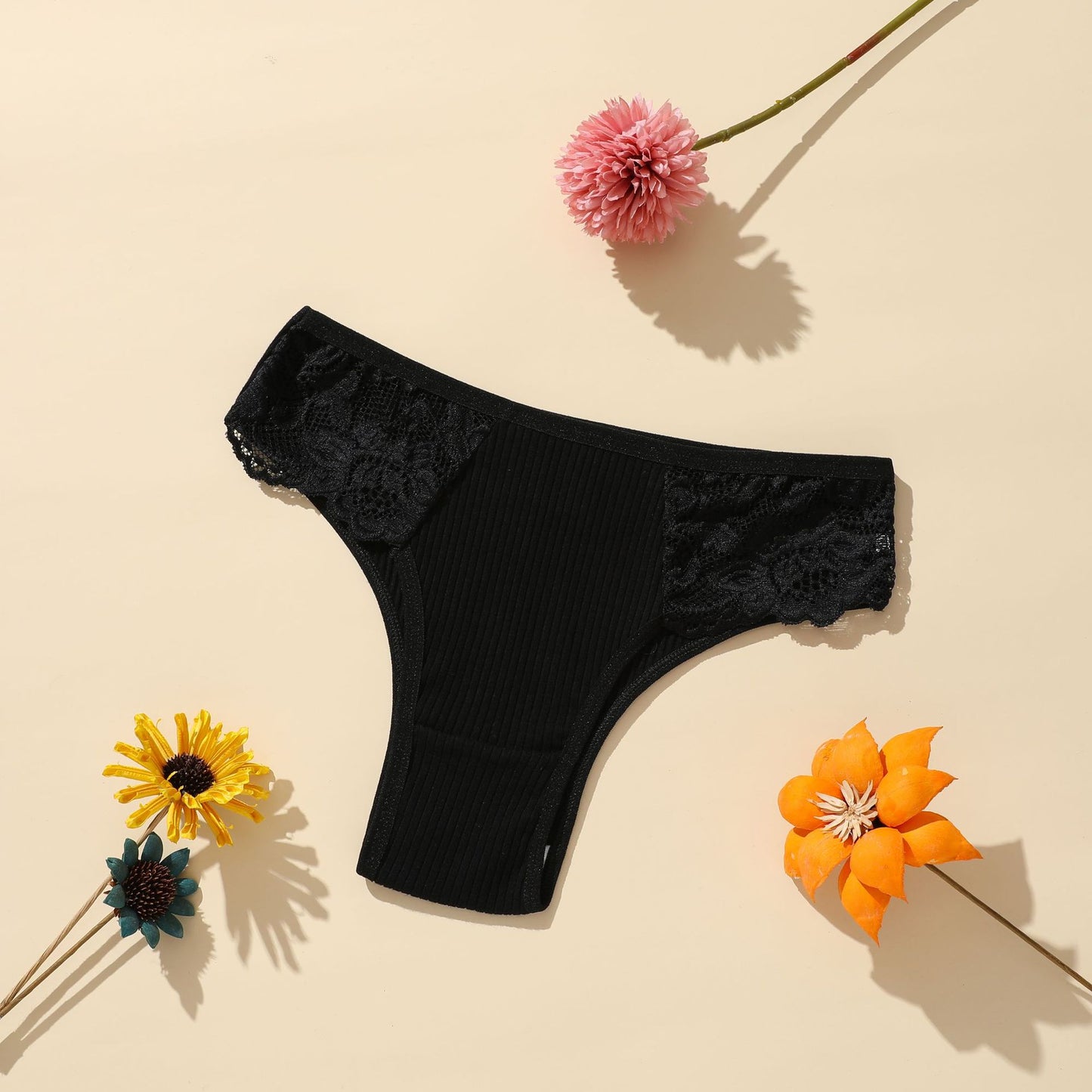 Pure cotton lace women's briefs 8-piece set