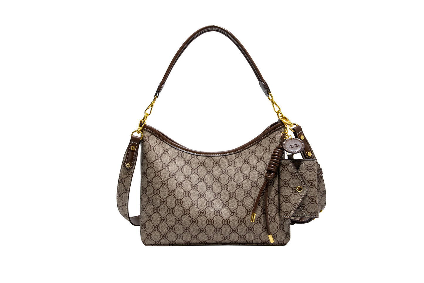 **Monogram Color-Block Tote Bag**