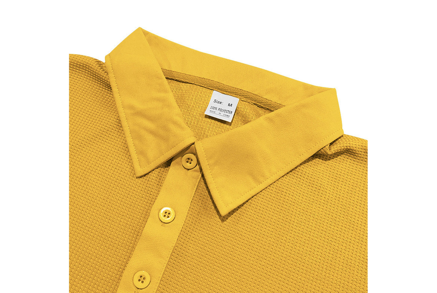 Men's Waffle Knit Polo Shirt