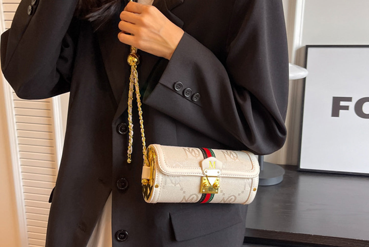 Letter Baguette Bag