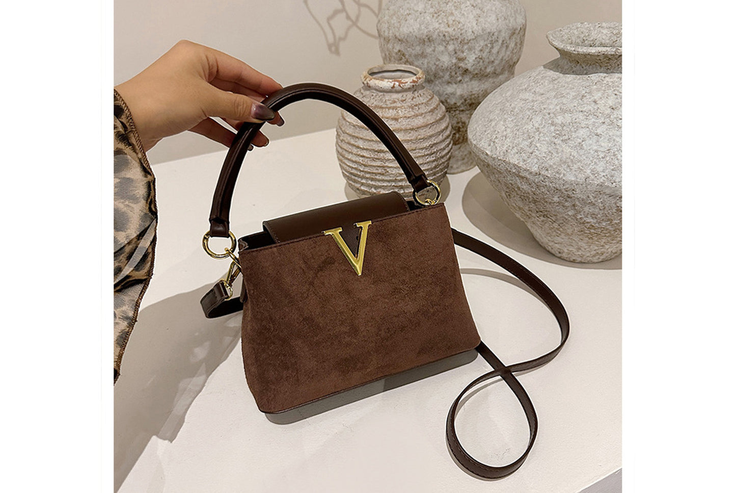 Lychee Texture Crossbody/Handbag