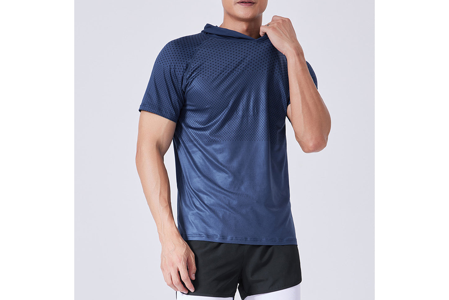 Men's Quick-Dry Hooded Sports T-Shirt