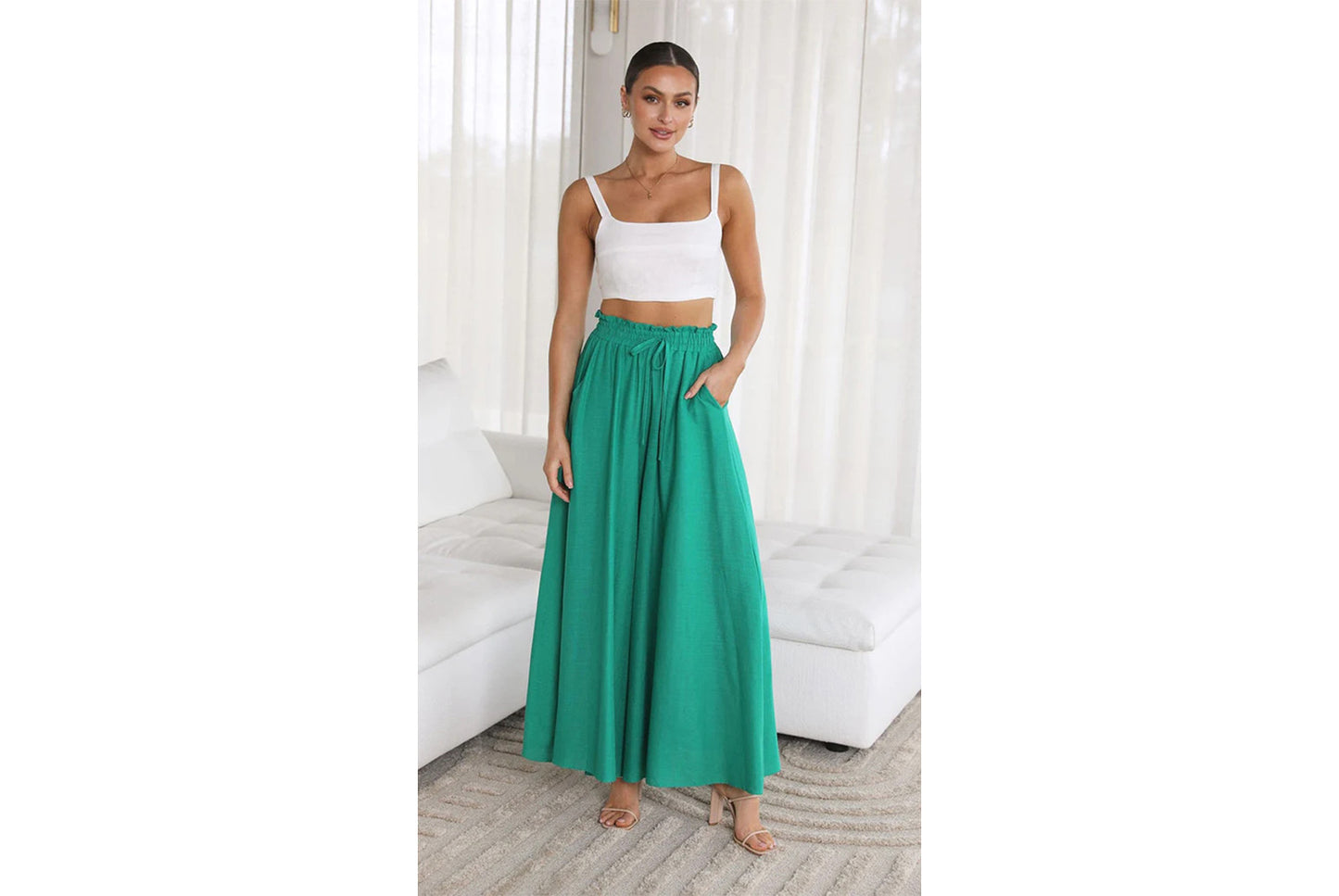 **Casual Wide-Leg Stylish Trousers**