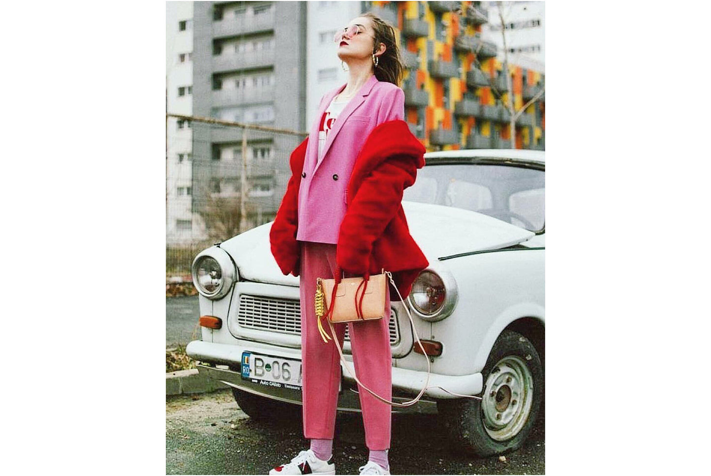 Long Fashionable Faux Fur Coat