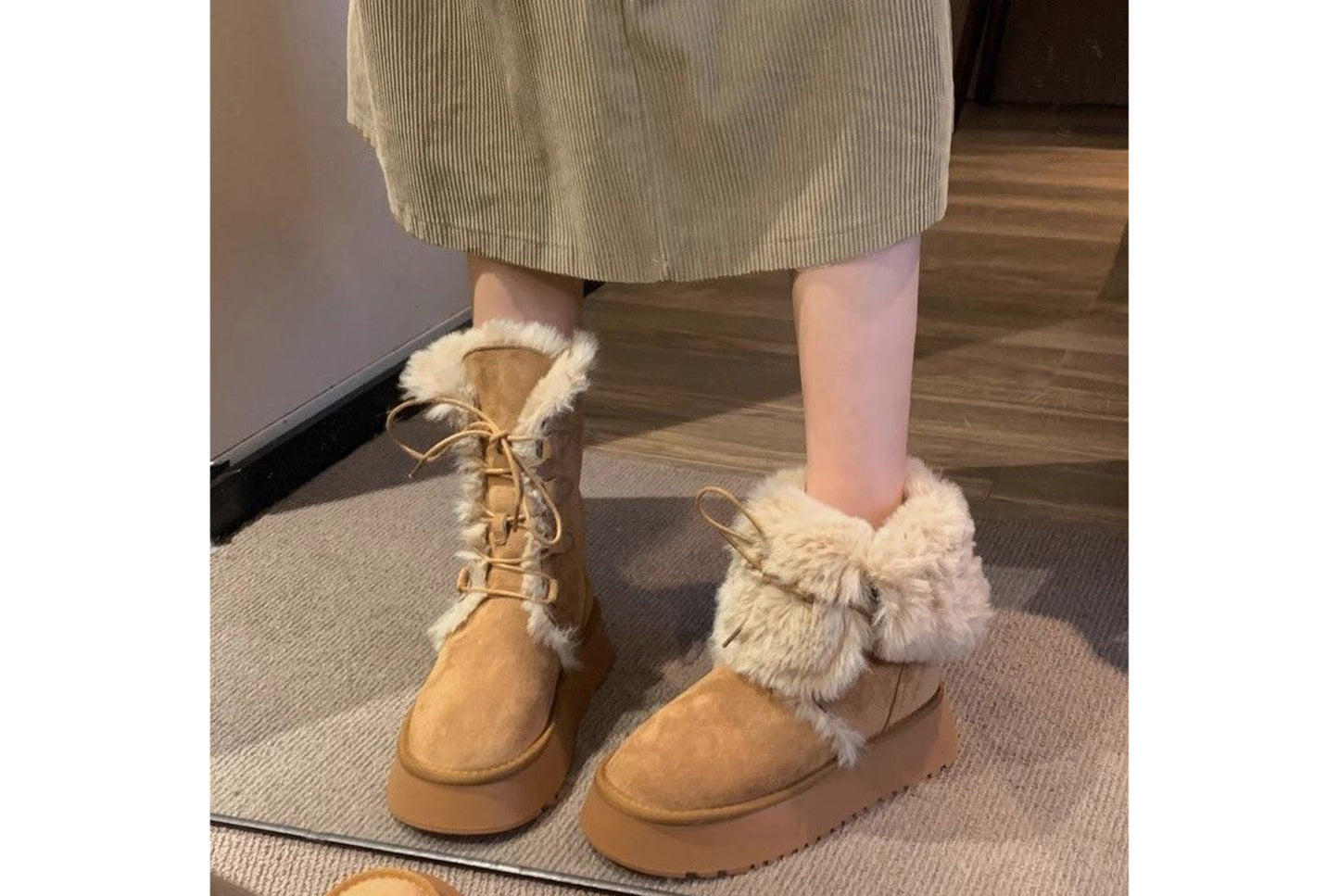 Winter Fleece-Lined Warm Ankle Boots