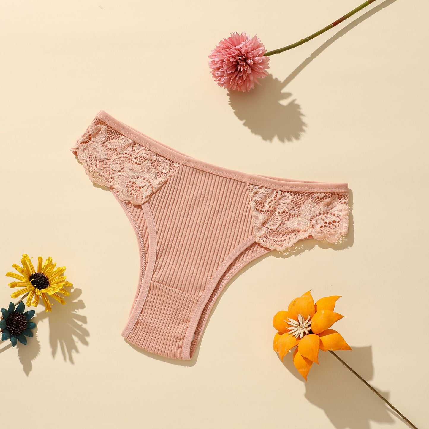 Pure cotton lace women's briefs 8-piece set