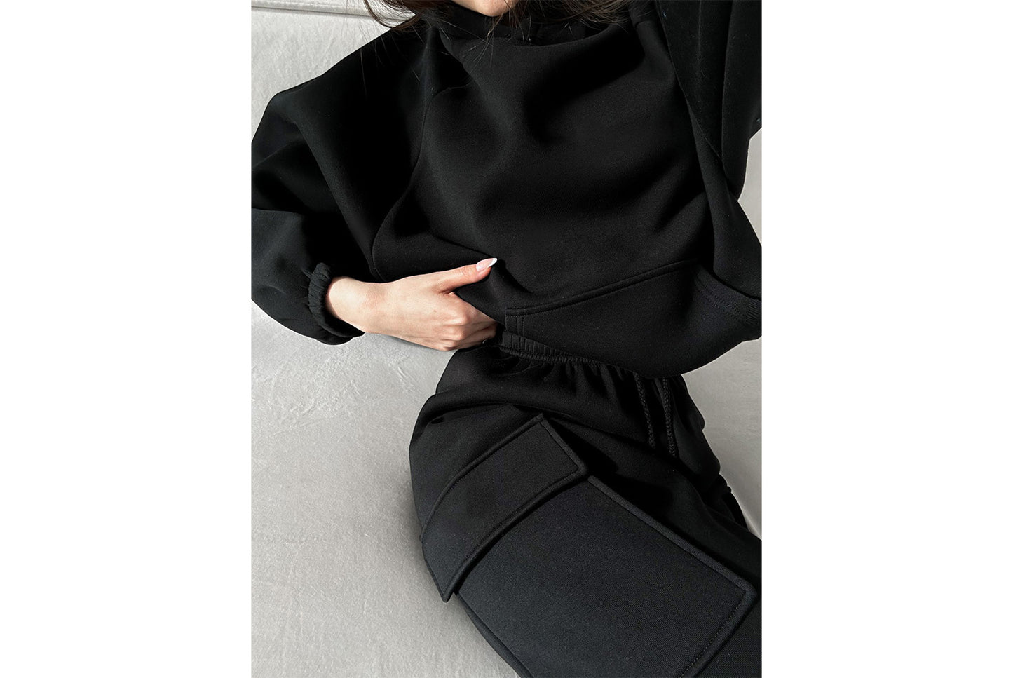 Women's New Fashionable Sporty Casual Hoodie Set