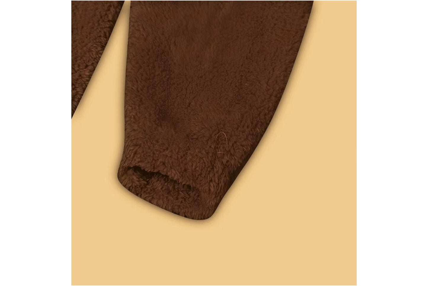 Long-Sleeved Plush Loose-Fitting Warm Cardigan