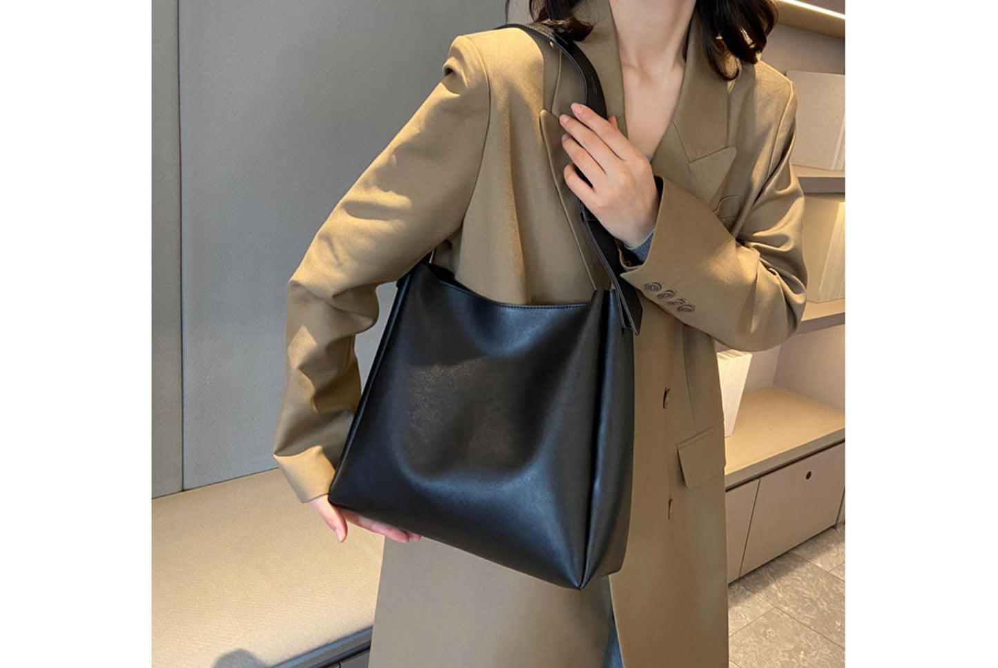 Retro Two-Piece Bucket Bag Set