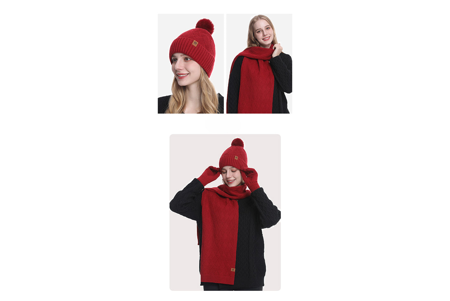 Autumn/Winter Warm Three-Piece Set | Women's